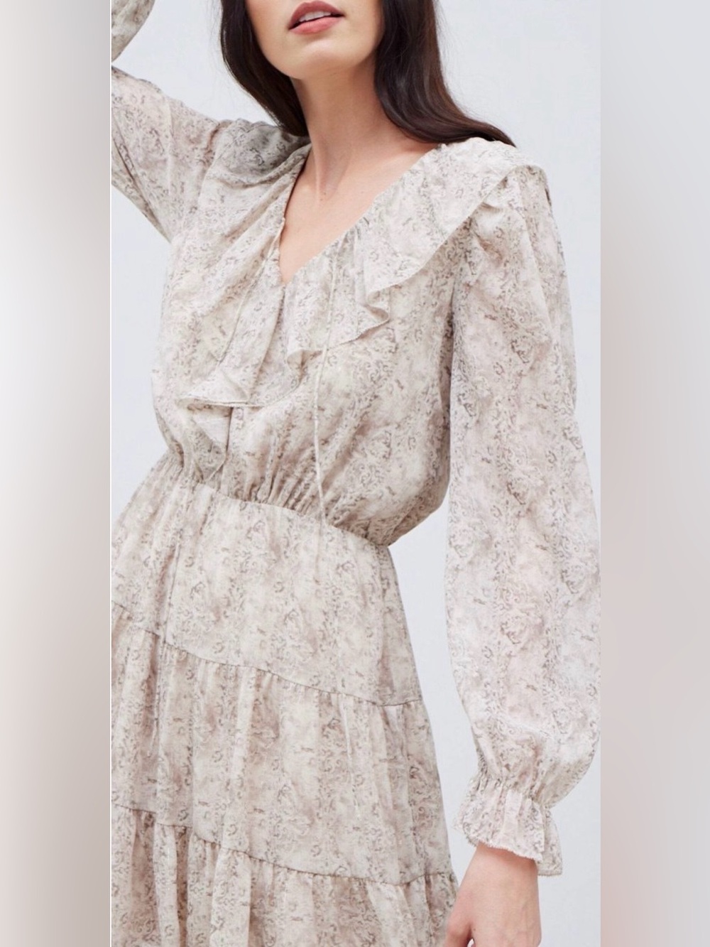 NWT Grade & Gather Ruffle Tiered Floral Mini Dress